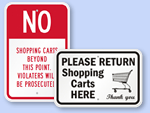 Shopping Cart Signs