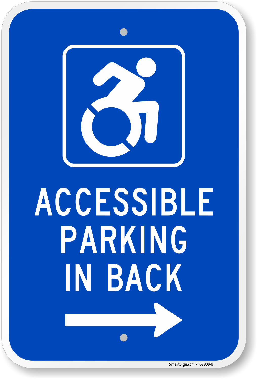 Ada Accessible Parking Sign With Arrow ADA Parking Signs | Advanced