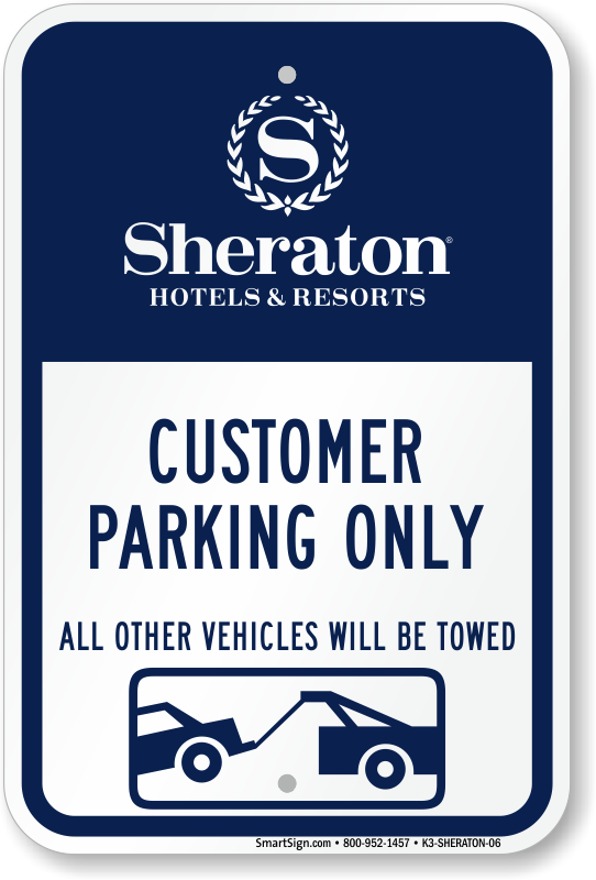 Sheraton Hotels & Resorts Parking Signs