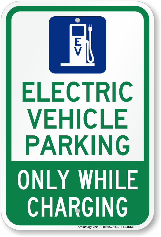 Electric vehicle recharging point only safety sign Safety Signs