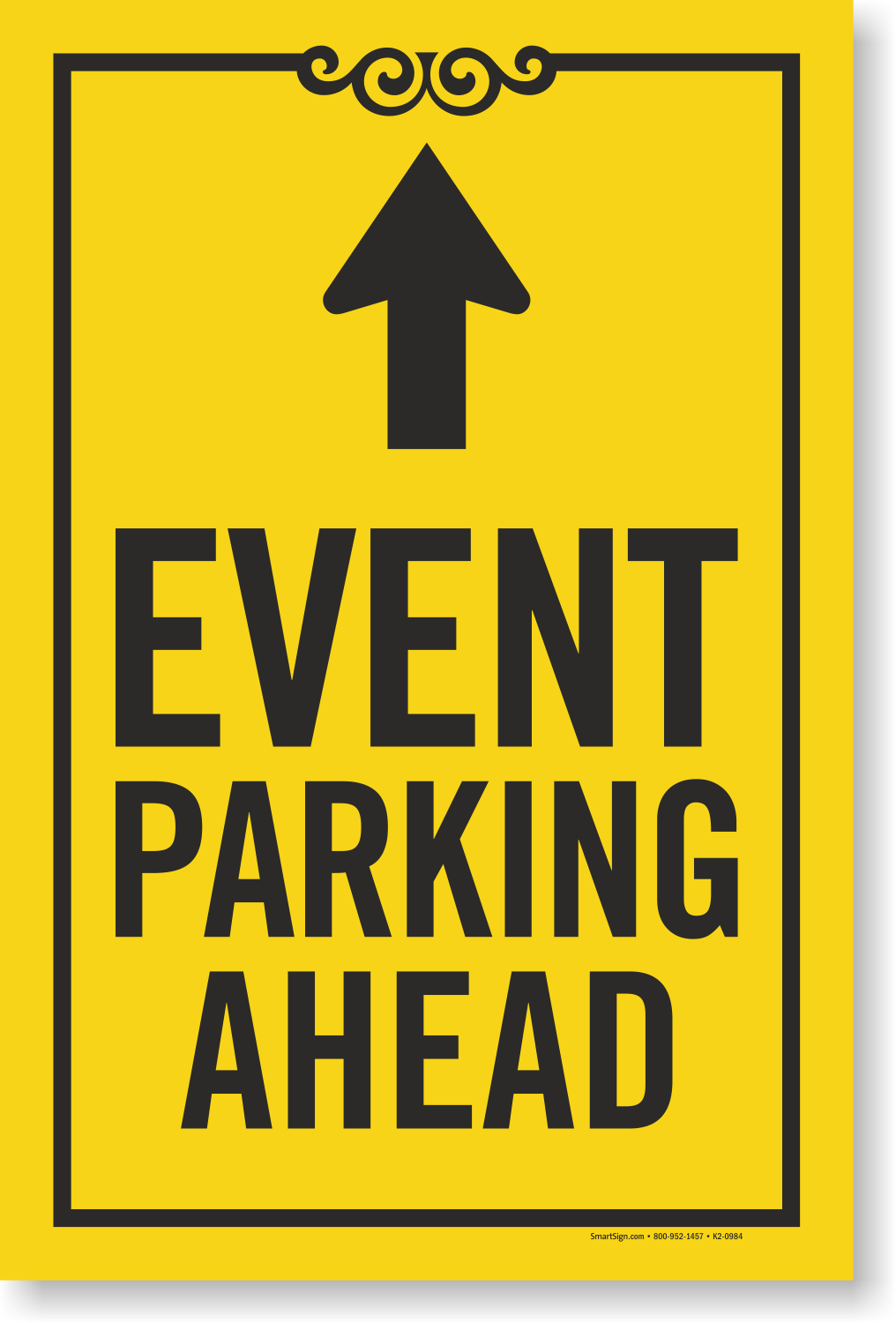 event-parking-ahead-with-arrow-sign-insert-sku-k2-0984