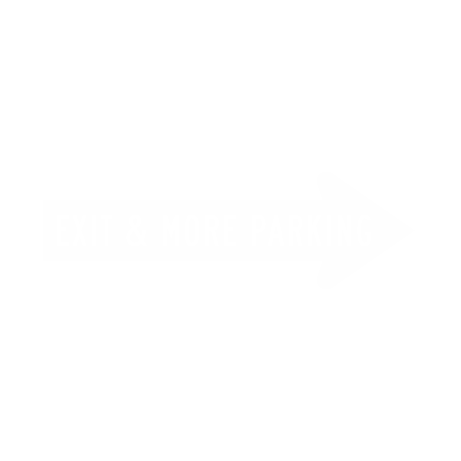 Exit & More Parking Directional Sign