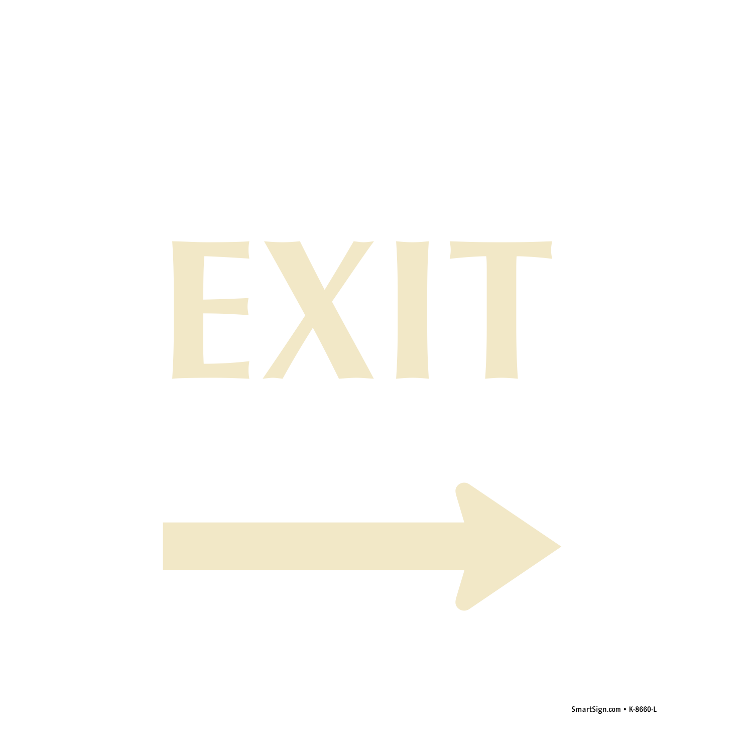 Exit with Left Arrow Sign