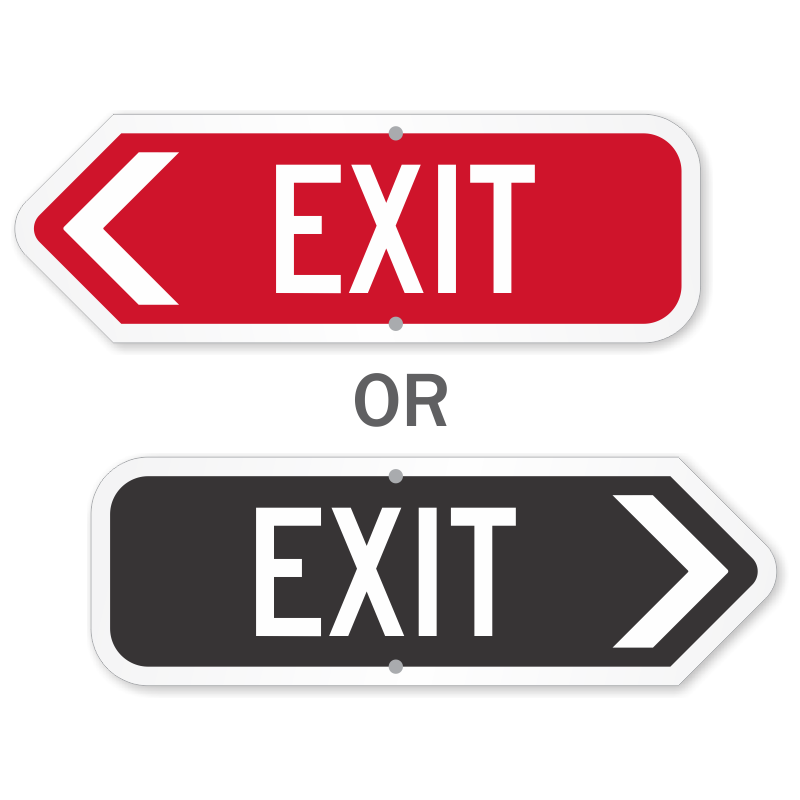 exit-only-signs-exit-parking-lot-signs