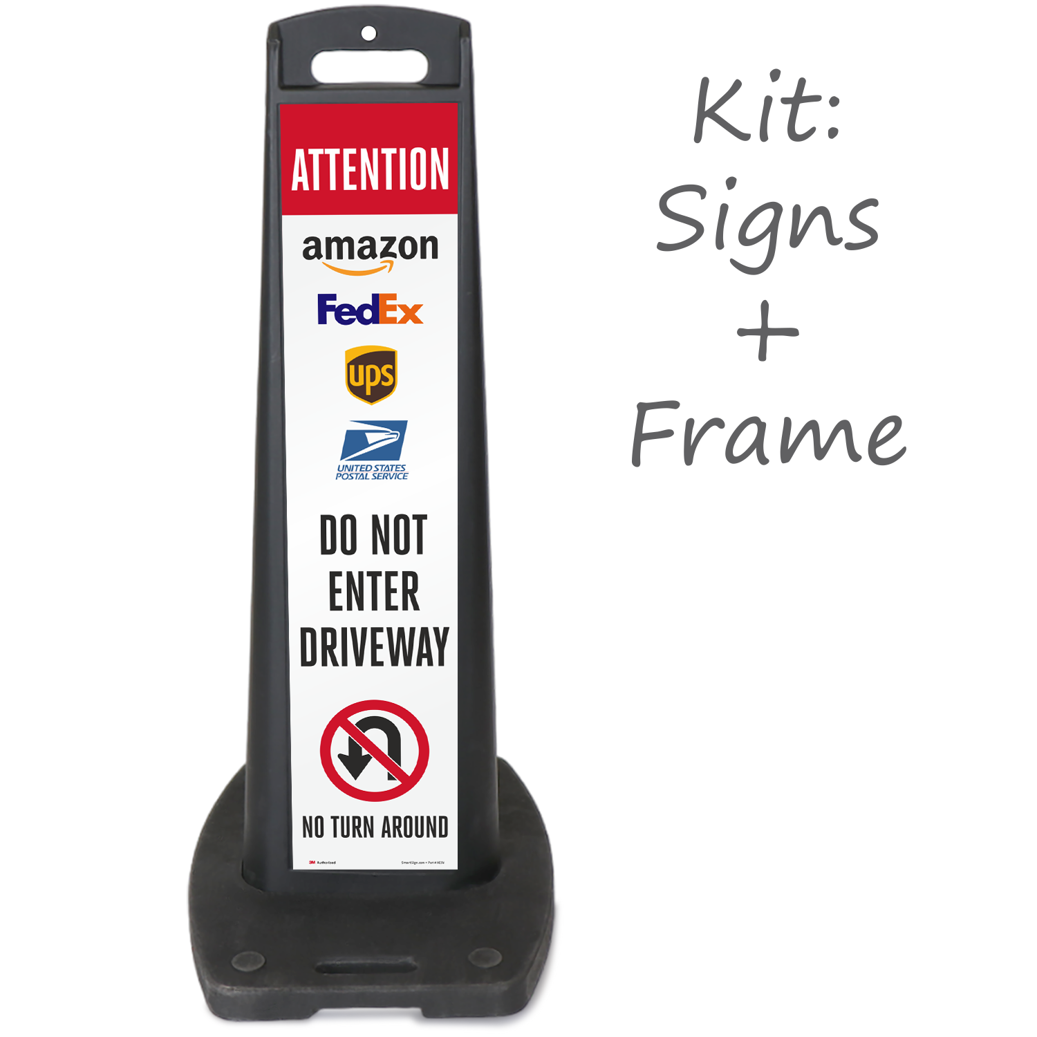 "Delivery Entrance Only" Aluminum Metal Sign – 8x12 Inch – For FedEx, UPS, Packages