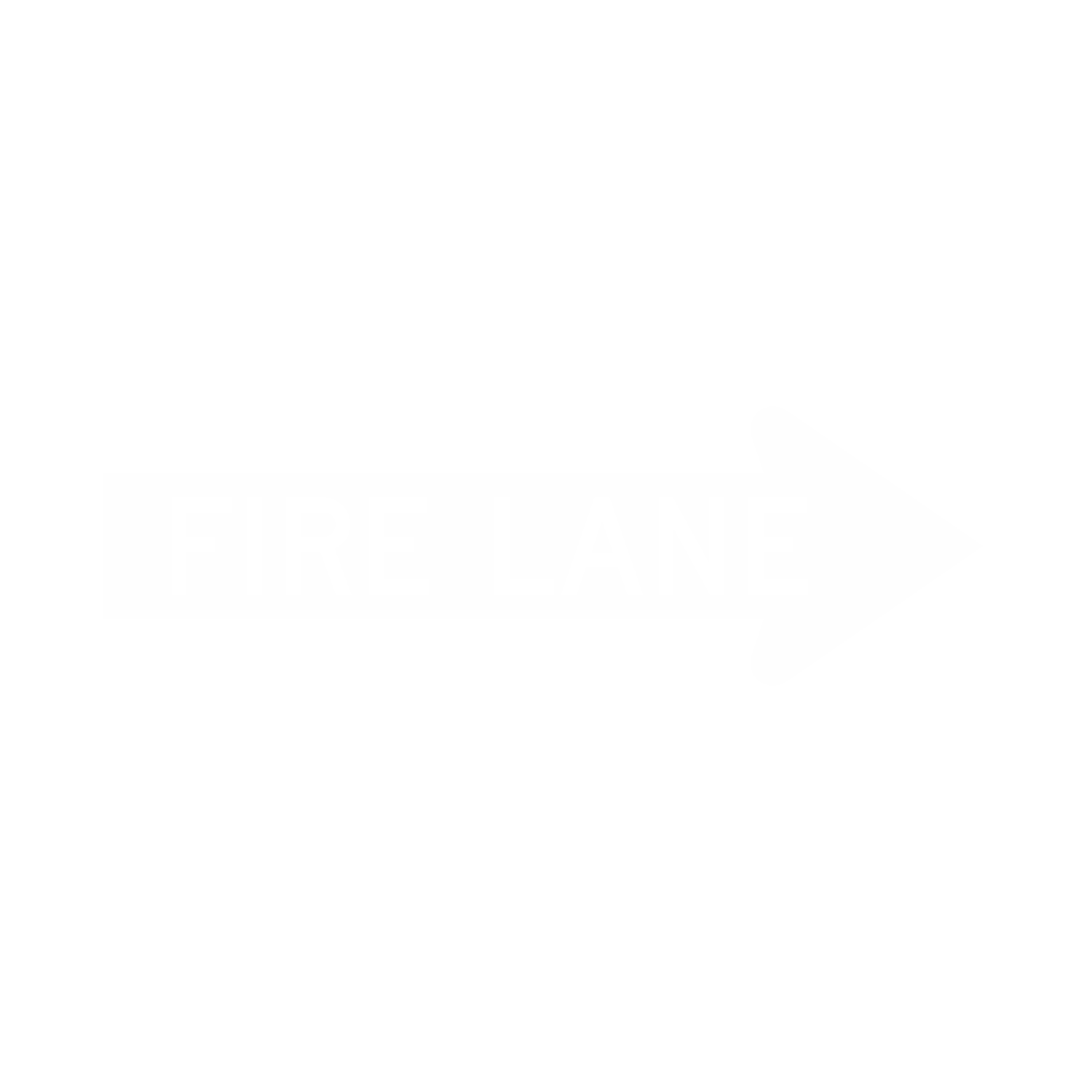 Fire Lane Directional Parking Sign