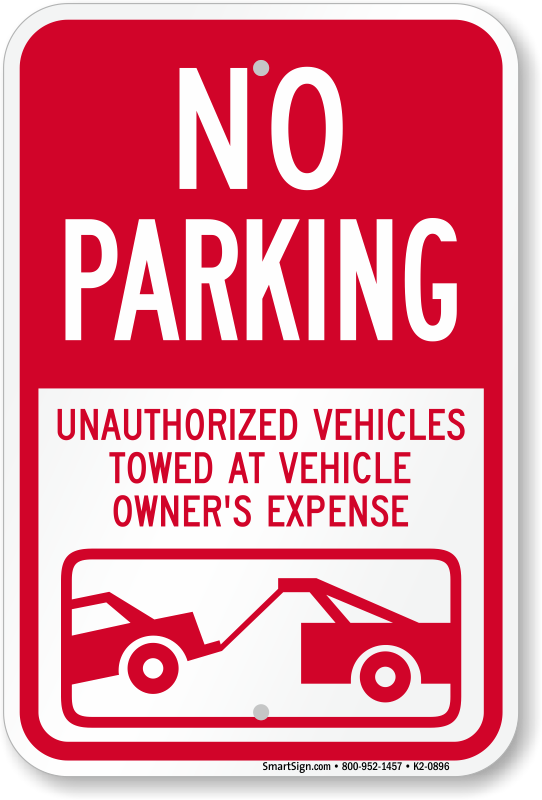 Customer Parking Only Sign 2-Pack - 12x18 Inch Reflective Aluminum, Unauthorized Vehicles Will Be Towed
