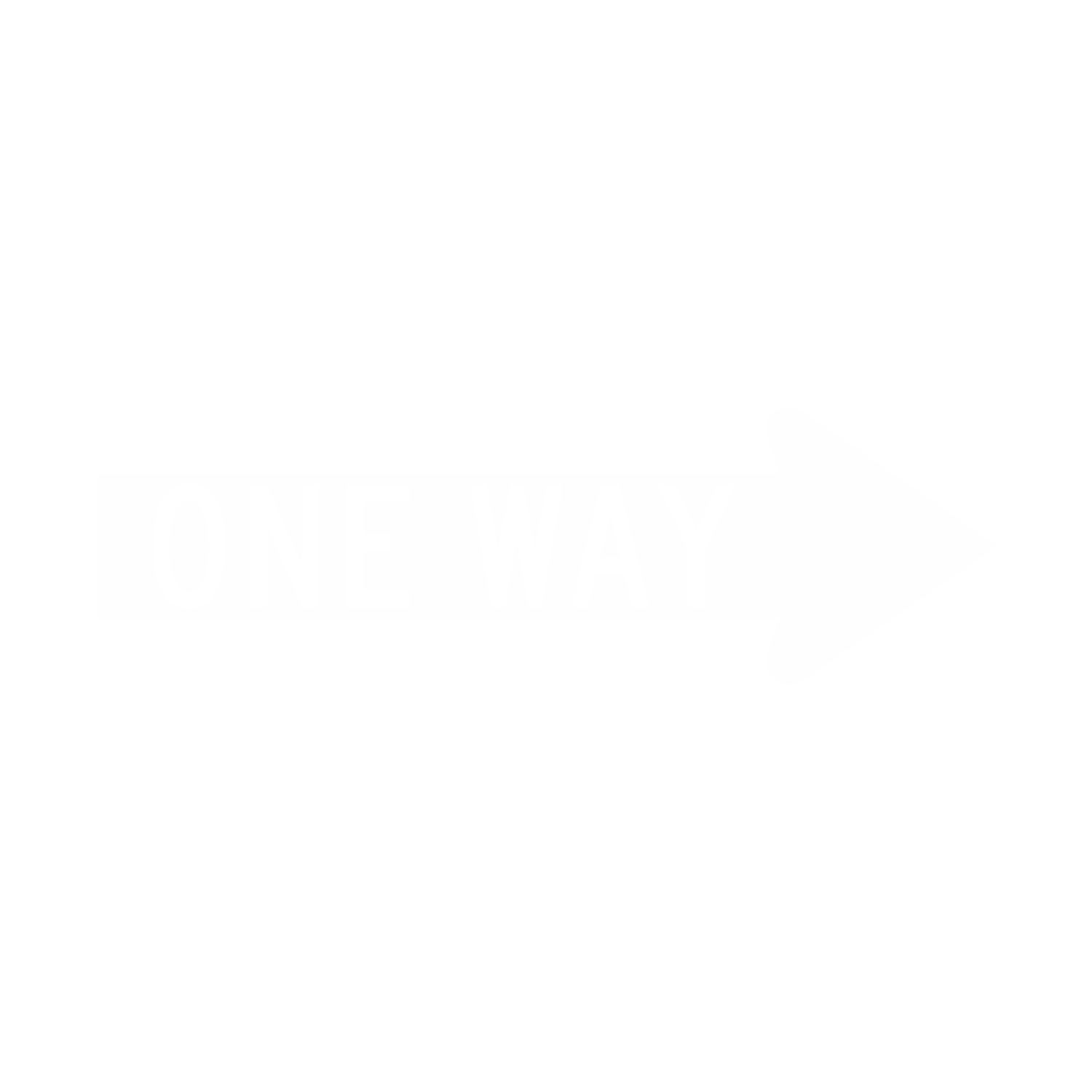 One Way Directional Parking Sign