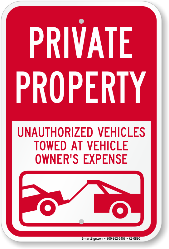 Private Property No Parking Signs MyParkingSign