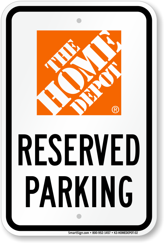 The Home Depot Parking Signs