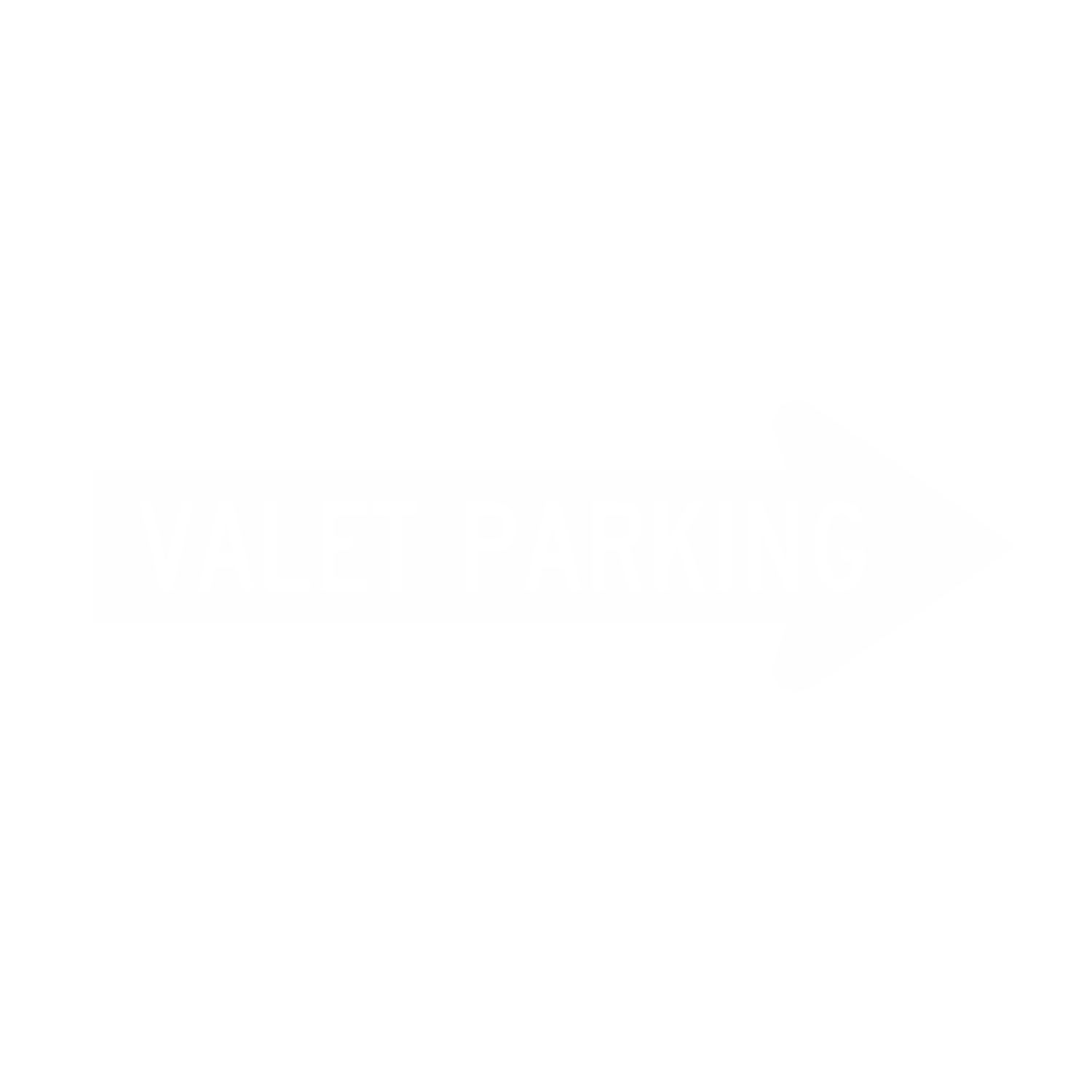 Valet Parking Directional Sign