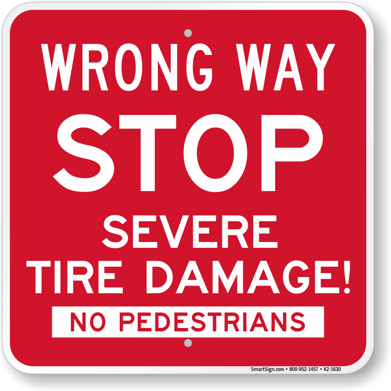 Warning signs Metal Tin Sign for Stop Do Not Enter Severe Tire