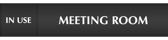 Meeting Room - In Use/Vacant Slider Sign