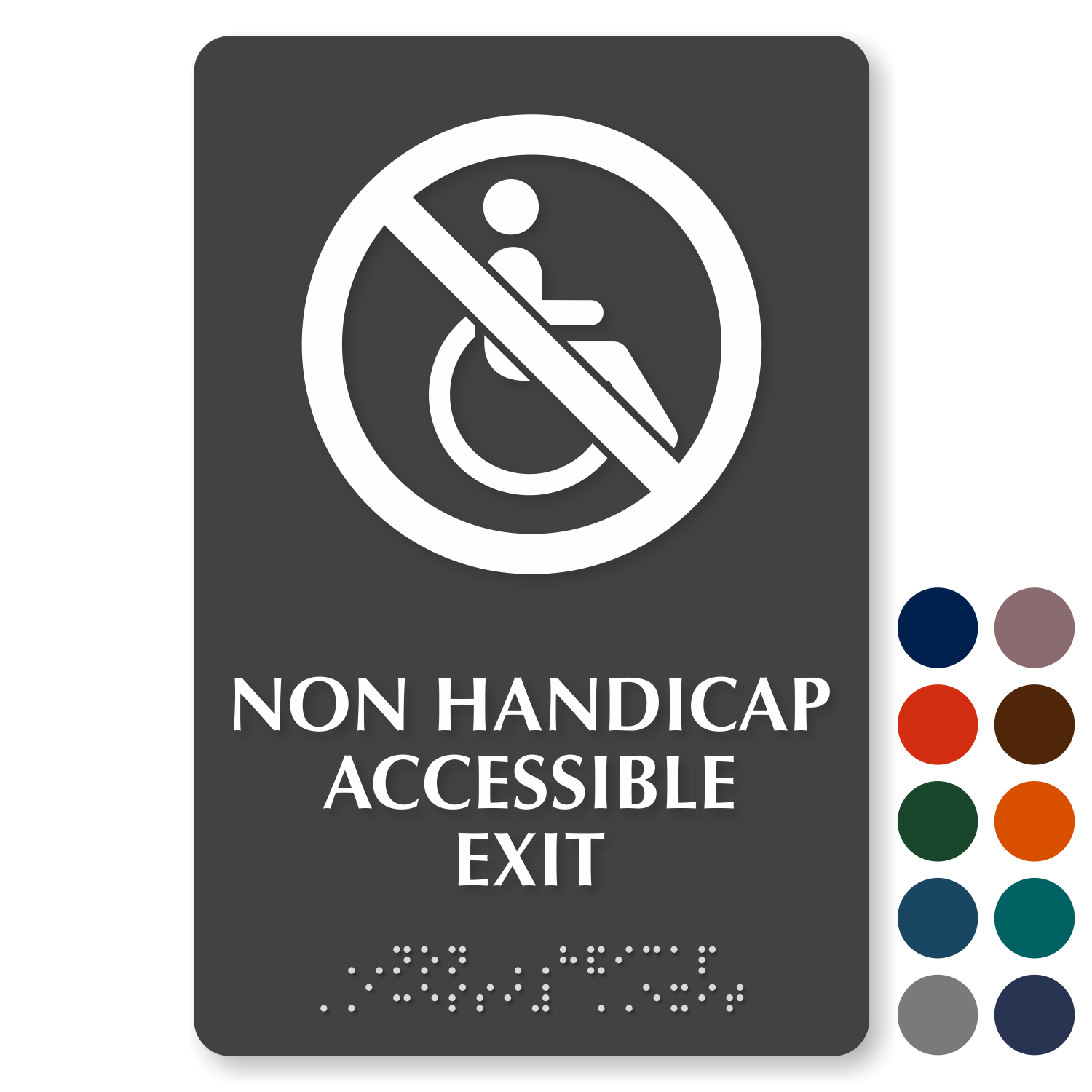 Not A Handicapped Accessible Exit Sign