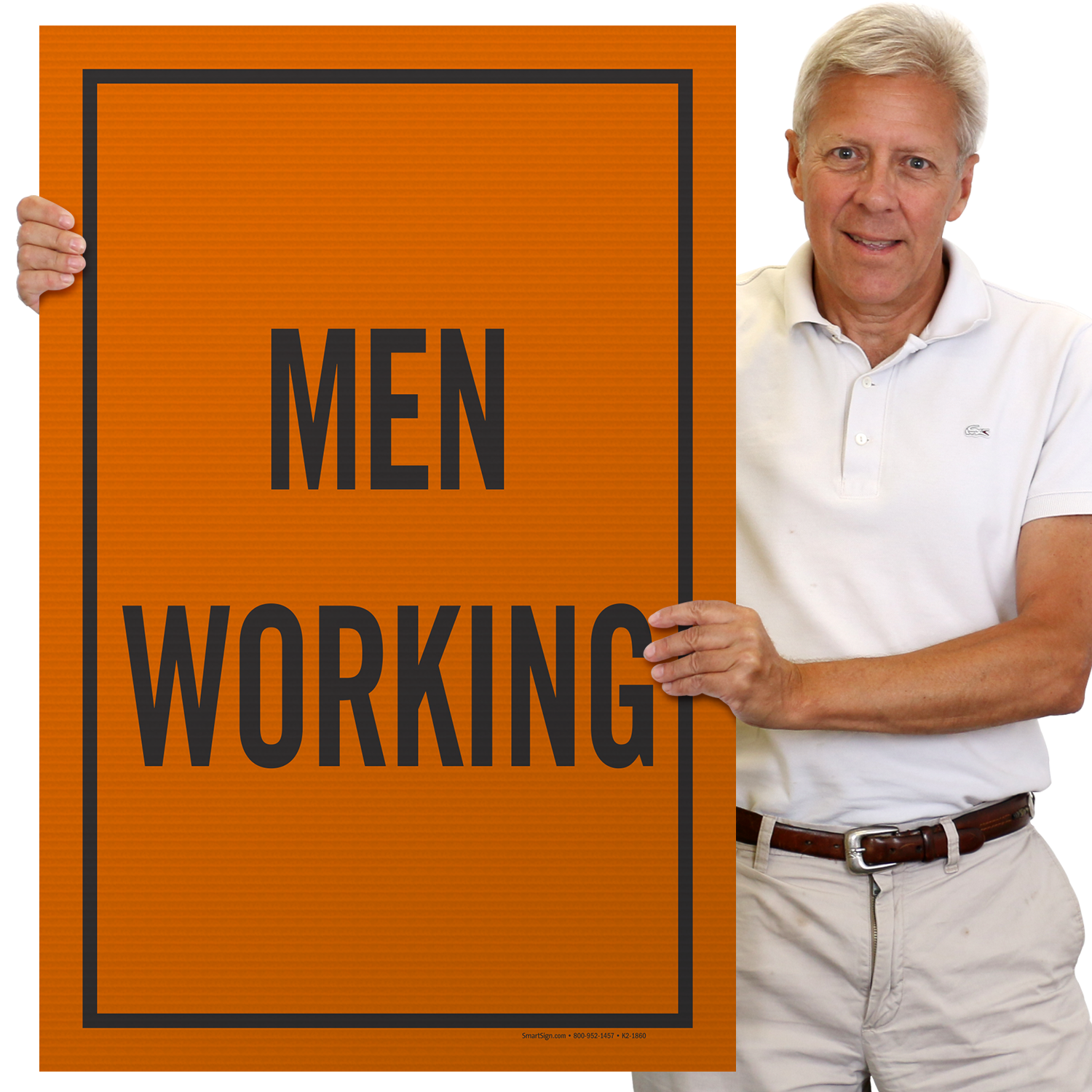 Men Working Portable Sidewalk Sign, SKU: K-ROLL-1231