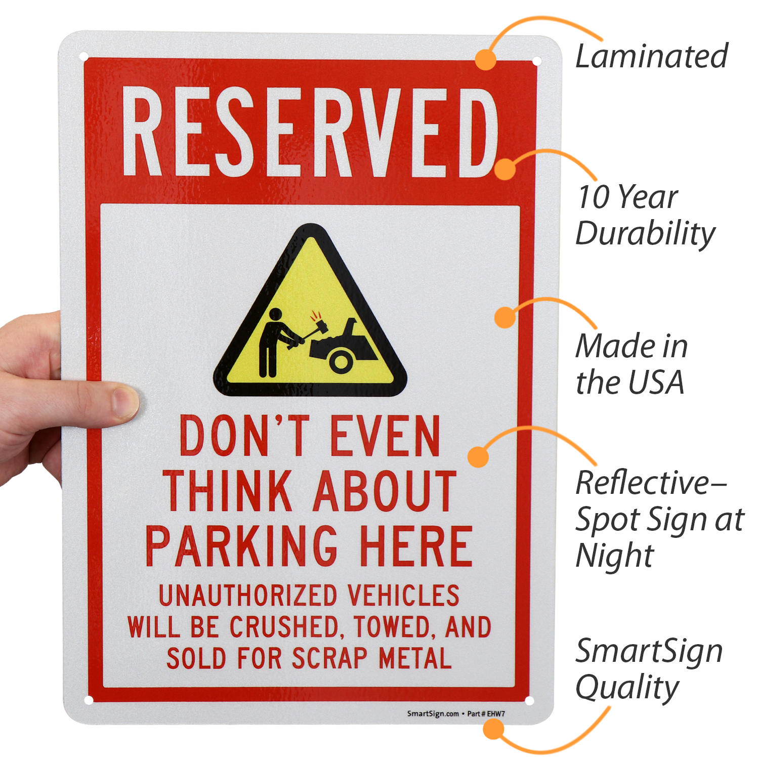 Private Parking Unauthorized Vehicle Will Be Towed Novelty Aluminum Metal Sign 