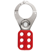 Lockout Hasp with Interlocking Tabs   1" or 1 1/2" Diameter 