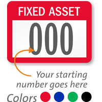 FoilGuard Fixed Asset Metal Pre Numbered Labels