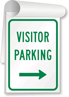 Visitor Parking Right Arrow Sign Book