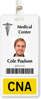 CNA Badge Buddy For Vertical ID Cards
