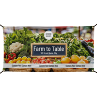 Custom Farmer's Market Vinyl Banner