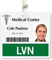 LVN Badge Buddy For Horizontal Identity Cards