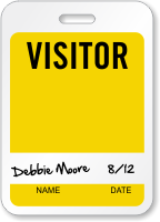 Name ID Badge with Signature