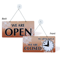 Be Back / Welcome We Are Open Sign