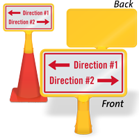 Add Your Direction With Arrows Custom ConeBoss Sign