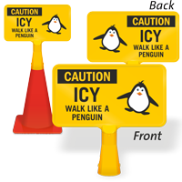 Caution Icy Walk Like A Penguin