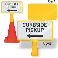 Curbside Pickup Coneboss Sign