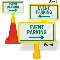 Event Parking Arrow ConeBoss Sign