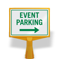 Event Parking Left Arrow ConeBoss Sign