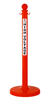 High Voltage Workplace Safety Pole Stanchion