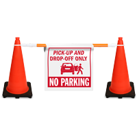 Pick Up And Drop Off ConeBoss Sign