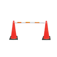 Orange and White reflective Traffic Cone Bar