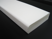S1 Thick Flat Wall Bumper White Non Glow Self Adhesive