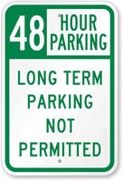 48 Hour Time Limit Parking Sign
