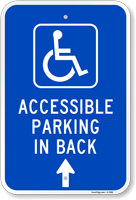 Accessible Handicap Parking Sign (With Graphic)