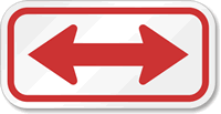 Bidirectional Arrow Sign