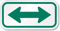 Bidirectional Arrow Sign