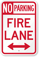 Colorado Fire Lane No Parking Sign