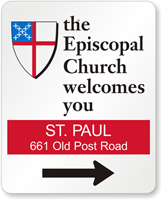 Custom Church Welcomes You Sign