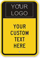 Your Logo   Custom Text Here Sign