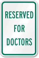 Reserved Doctors Sign