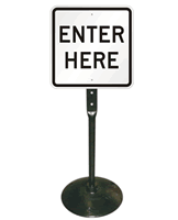 Enter Here Sign and Post Kit
