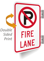 Fire Lane Sign (with No Parking Symbol)