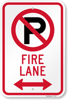 Fire Lane Parking Sign