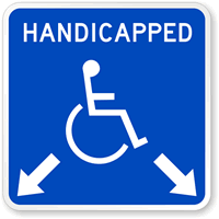 Handicapped Parking With Double Arrows