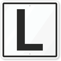 Letter L Parking Spot Sign